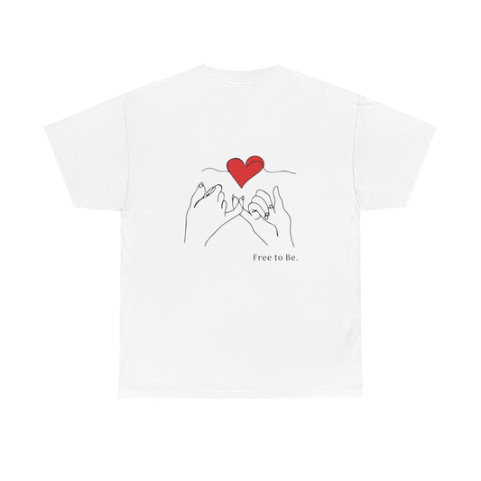 Heavy Cotton™ T-Shirt Blanc Free to be